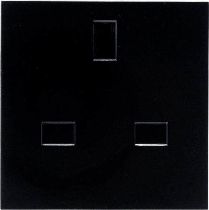 BG EMUKSB Euro Module 13A UK Unswitched Socket - Black - westbasedirect.com