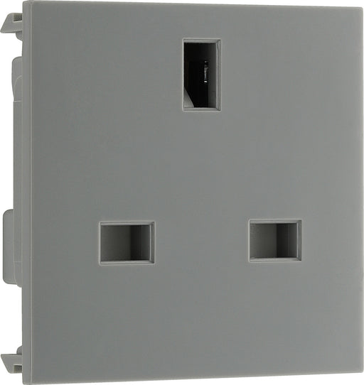 BG EMUKSG Euro Module 13A UK Unswitched Socket - Grey - westbasedirect.com