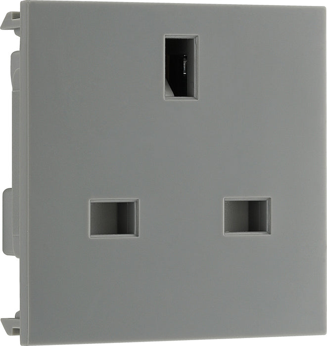 BG EMUKSG Euro Module 13A UK Unswitched Socket - Grey - westbasedirect.com