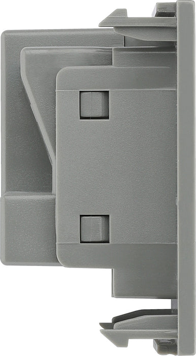 BG EMUKSG Euro Module 13A UK Unswitched Socket - Grey - westbasedirect.com