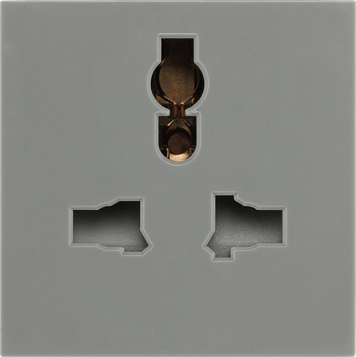 BG EMUNVG Euro Module Universal Unswitched Socket - Grey - westbasedirect.com