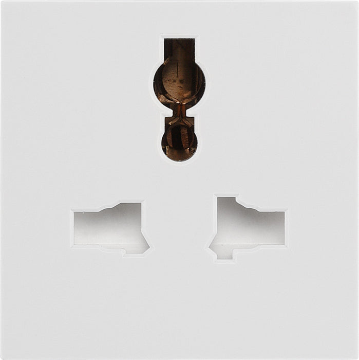 BG EMUNVW Euro Module Universal Unswitched Socket - White - westbasedirect.com