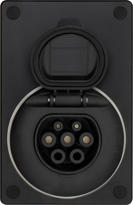 SyncEV Compact Car Charger 7.4kW Type 2 Socketed GSM/WiFi - Black - westbasedirect.com