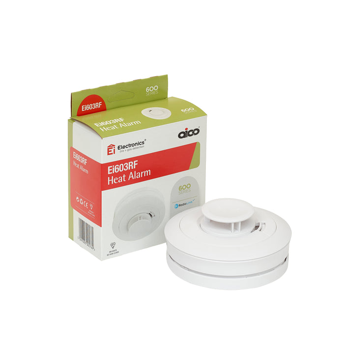Aico Ei603RF Battery Powered RadioLINK Heat Alarm 10Yr Sealed Lithium Battery - westbasedirect.com