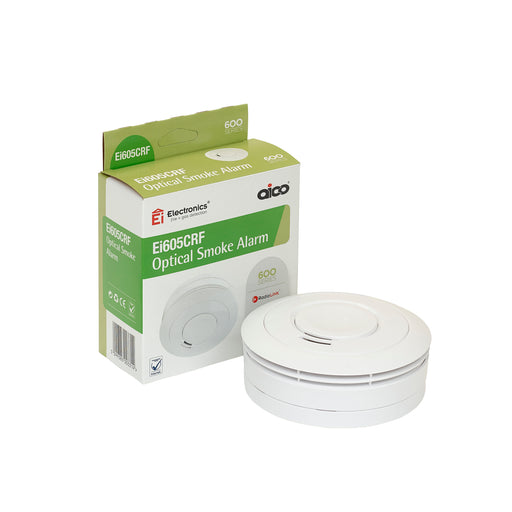 Aico EI605CRF Battery Powered RadioLINK Optical Smoke Alarm with 9V Alkaline Battery - westbasedirect.com