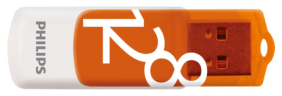Philips USB 2.0 128GB Vivid Edition Orange - westbasedirect.com