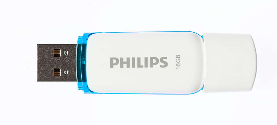 Philips USB 2.0 16GB Snow Edition Blue - westbasedirect.com