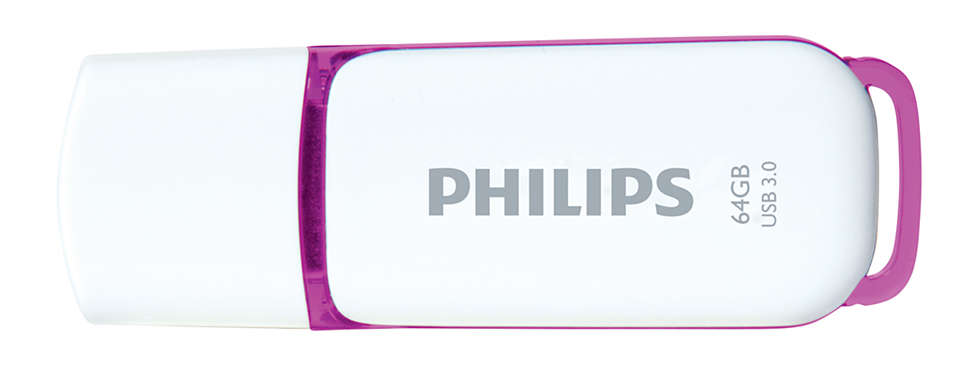 Philips USB 3.0 64GB Snow Edition Purple - westbasedirect.com