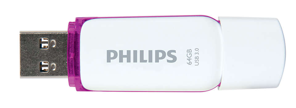 Philips USB 3.0 64GB Snow Edition Purple - westbasedirect.com