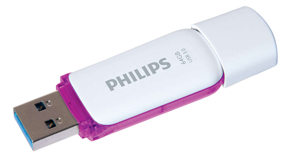 Philips USB 3.0 64GB Snow Edition Purple - westbasedirect.com
