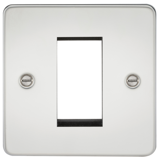 Knightsbridge FP1GPC Flat Plate 1G Modular Faceplate - Polished Chrome - westbasedirect.com