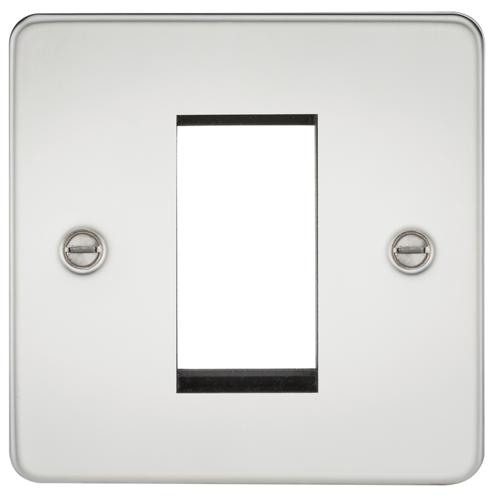 Knightsbridge FP1GPC Flat Plate 1G Modular Faceplate - Polished Chrome - westbasedirect.com