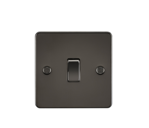 Knightsbridge FP2000GM Flat Plate 10AX 1G 2 Way Switch - Gunmetal - westbasedirect.com