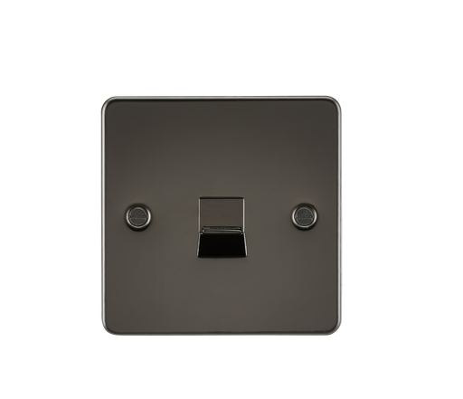 Knightsbridge FP7400GM Flat Plate Telephone Extension Socket - Gunmetal - westbasedirect.com