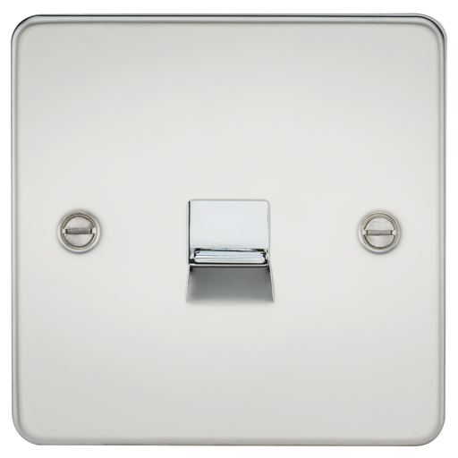 Knightsbridge FP7400PC Flat Plate Telephone Extension Socket - Polished Chrome - westbasedirect.com