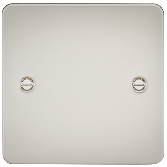 Knightsbridge FP8350PL Flat Plate 1G Blanking Plate - Pearl - westbasedirect.com
