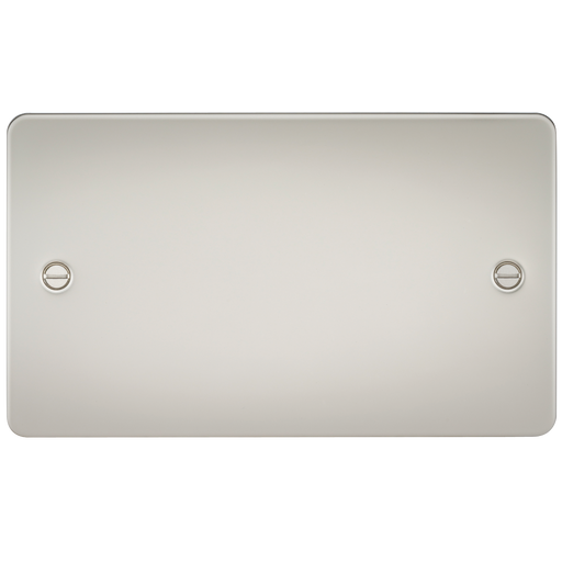 Knightsbridge FP8360PL Flat Plate 2G Blanking Plate - Pearl - westbasedirect.com