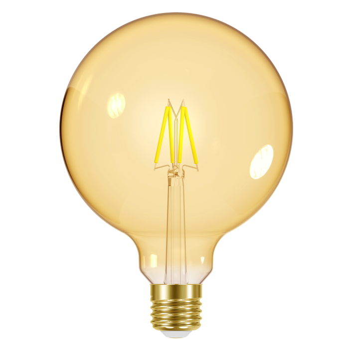 Energizer 5W 470lm E27 ES G125 Filament Gold LED Bulb Warm White 2200K Dimmable - westbasedirect.com