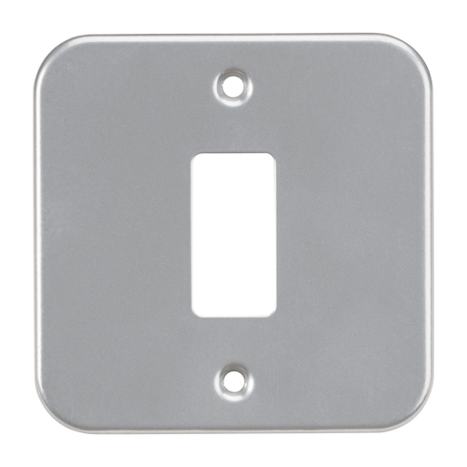 Knightsbridge GDFP001M Metal Clad 1G Grid Faceplate - westbasedirect.com