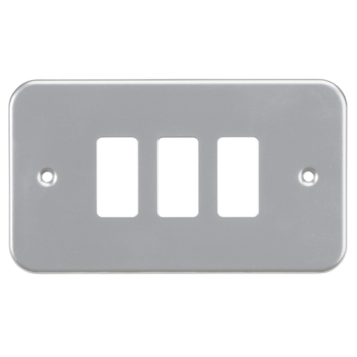 Knightsbridge GDFP003M Metal Clad 3G Grid Faceplate - westbasedirect.com