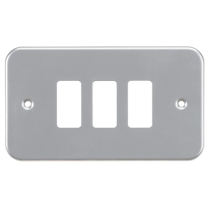 Knightsbridge GDFP003M Metal Clad 3G Grid Faceplate - westbasedirect.com