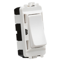 Knightsbridge GDM004U 20AX 2 Way SP Module (Centre Off) - White