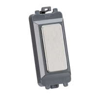 Knightsbridge GDM013BC Blank Grid Module - Brushed Chrome