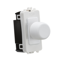 Knightsbridge GDM022MW 6A 1G 2-Way Dummy Dimmer Module - Matt White