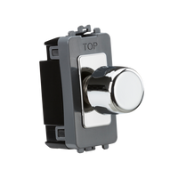 Knightsbridge GDM200PC 1G 2-Way 10-200W 10-100W LED Trailing Edge Dimmer - Polished Chrome