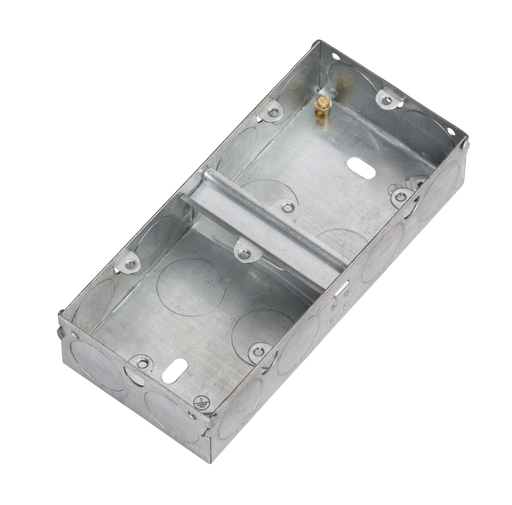 Knightsbridge GSK235D 2G 35mm Dual Galvanised Steel Box - westbasedirect.com