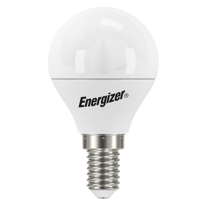 Energizer 5.2W 470lm E14 SES Golf LED Bulb Opal Daylight 6500K - westbasedirect.com