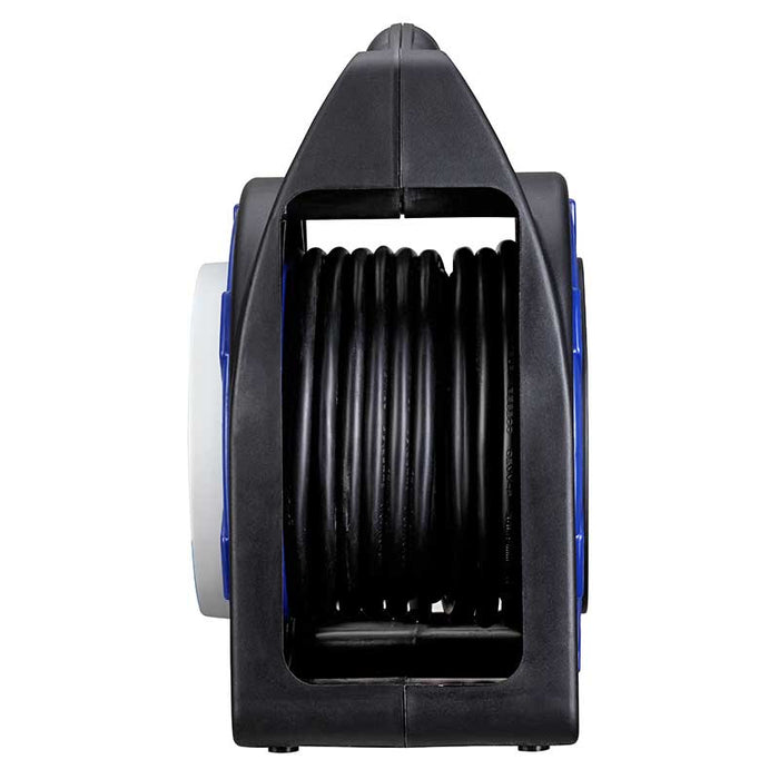 Masterplug 4 Socket 20m 13A Case Reel with RCD - Blue - westbasedirect.com