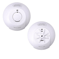 HiSPEC MAINS Power INTERCONNECTABLE 1x Smoke & 1x Heat Detector FF10 with 10Yr Rechargeable Lithium Battery Backup