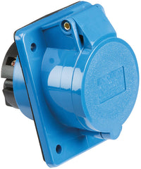 Knightsbridge IN0013 240V IP44 32A Angled Panel Mount Socket 2P+E