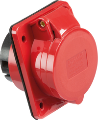 Knightsbridge IN0017 415V IP44 16A Angled Panel Mount Socket 3P+N+E
