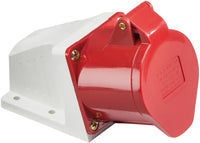 Knightsbridge IN0020 415V IP44 32A Angled Surface Mount Socket 3P+N+E
