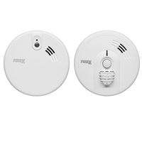Kidde Firex 1x KF20 Optical Smoke & 1x KF30 Heat Alarm Kit Mains Powered with 9V Alkaline Battery Back-Up