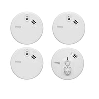 Kidde Firex 3x KF20LL Optical Smoke & 1x KF30LL Heat Alarm Kit Mains Powered with Long-Life 9V Lithium Battery Back-Up