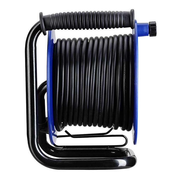 Masterplug 4 Socket 30m 13A Medium Open Reel - Blue - westbasedirect.com
