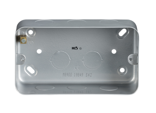 Knightsbridge M8900 Metal Clad 2G Back Box - westbasedirect.com