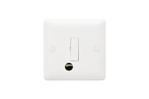 MK Base MB1031WHI White Moulded 1G 13A Unswitched Fused Spur Unit + Flex - westbasedirect.com