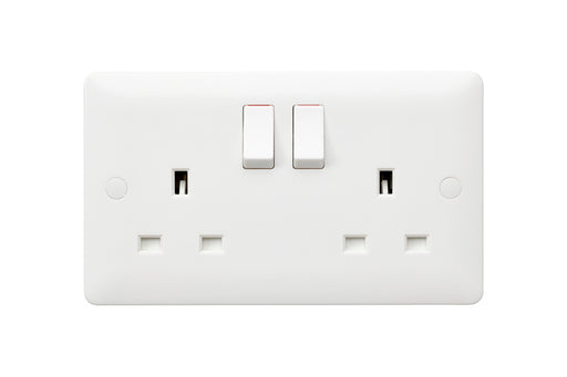 MK Base MB2747DPWHI White Moulded 13A 2G DP Switched Socket - westbasedirect.com