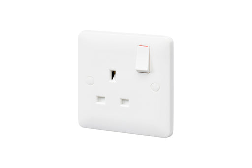 MK Base MB2757DPWHI White Moulded 13A 1G DP Switched Socket - westbasedirect.com