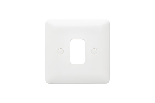 MK Base MB3631WHI White Moulded 1G Grid Front Plate - westbasedirect.com
