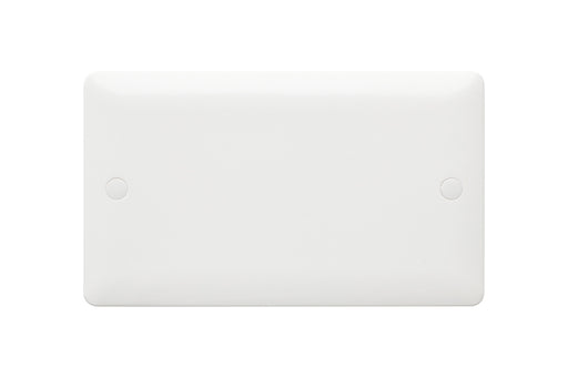 MK Base MB3828WHI White Moulded 2G Blank Plate - westbasedirect.com