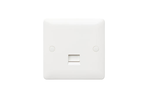 MK Base MB427WHI White Moulded 1G Secondary BT Telephone Socket - westbasedirect.com