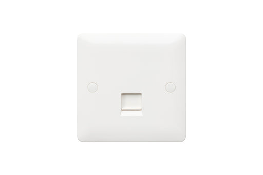 MK Base MB428WHI White Moulded 1G Single RJ45 CAT6 Data Socket - westbasedirect.com