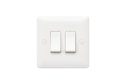 MK Base MB4862WHI White Moulded 10AX 2G 2-Way Switch - westbasedirect.com