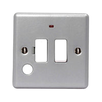 BG MC551F Metal Clad 13A Switched Fused Spur Unit +Neon+Flex Outlet