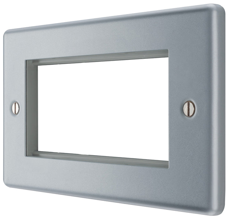 BG MC5EMR4 Metal Clad 4G Euro Module Plate - westbasedirect.com